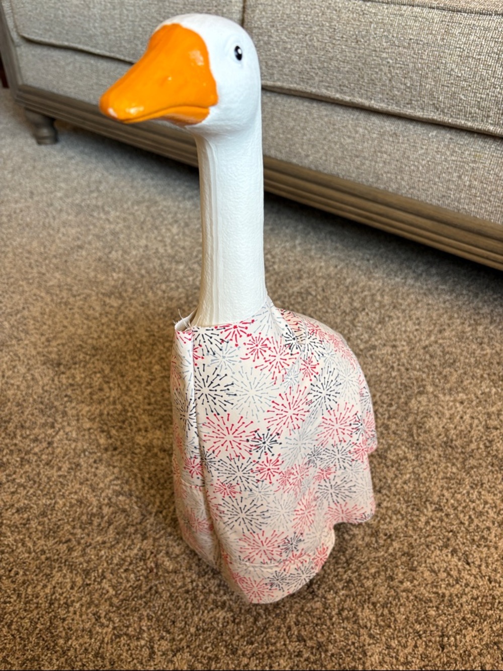 Porch goose outfit